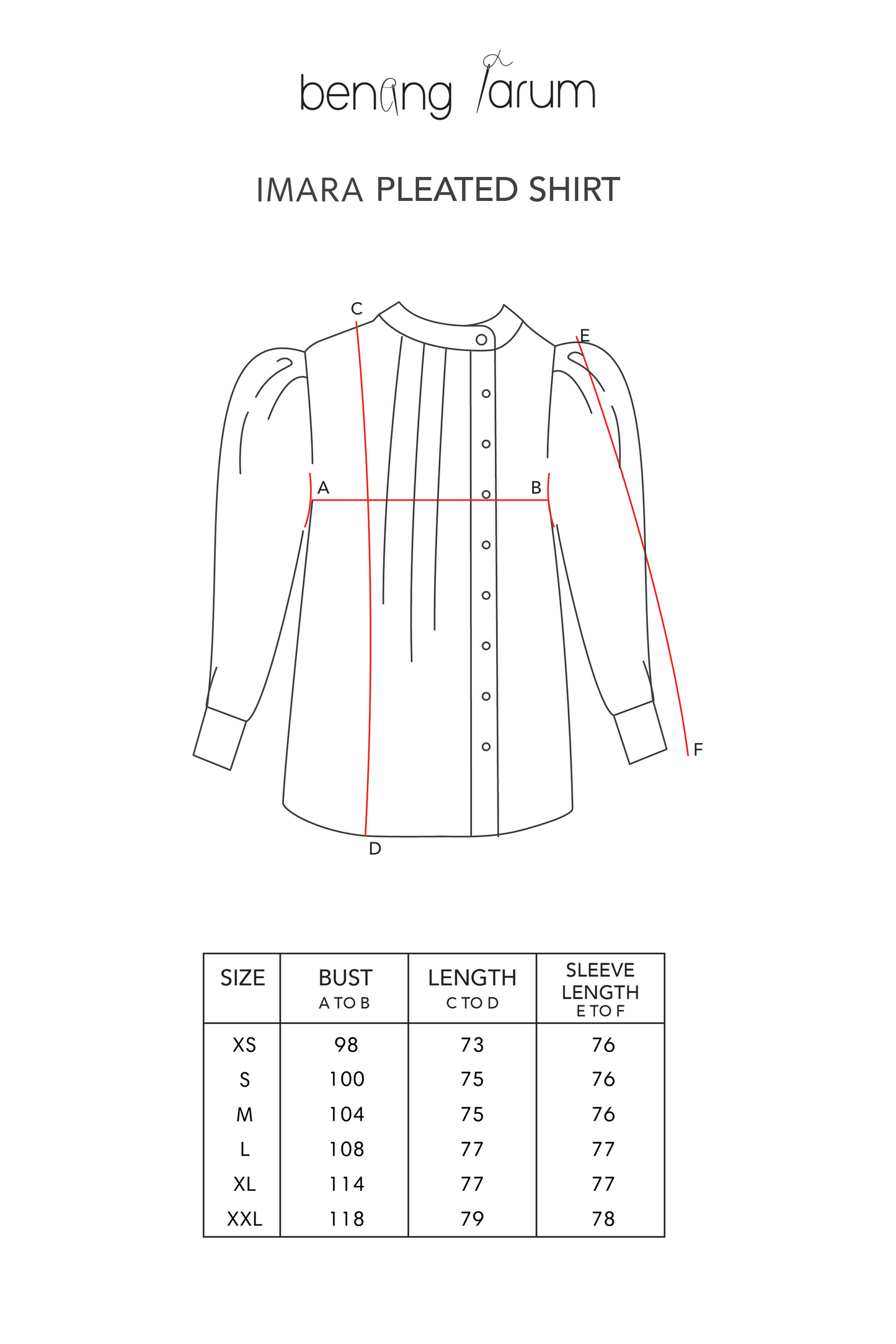 Imara Pleated Shirt - Grey