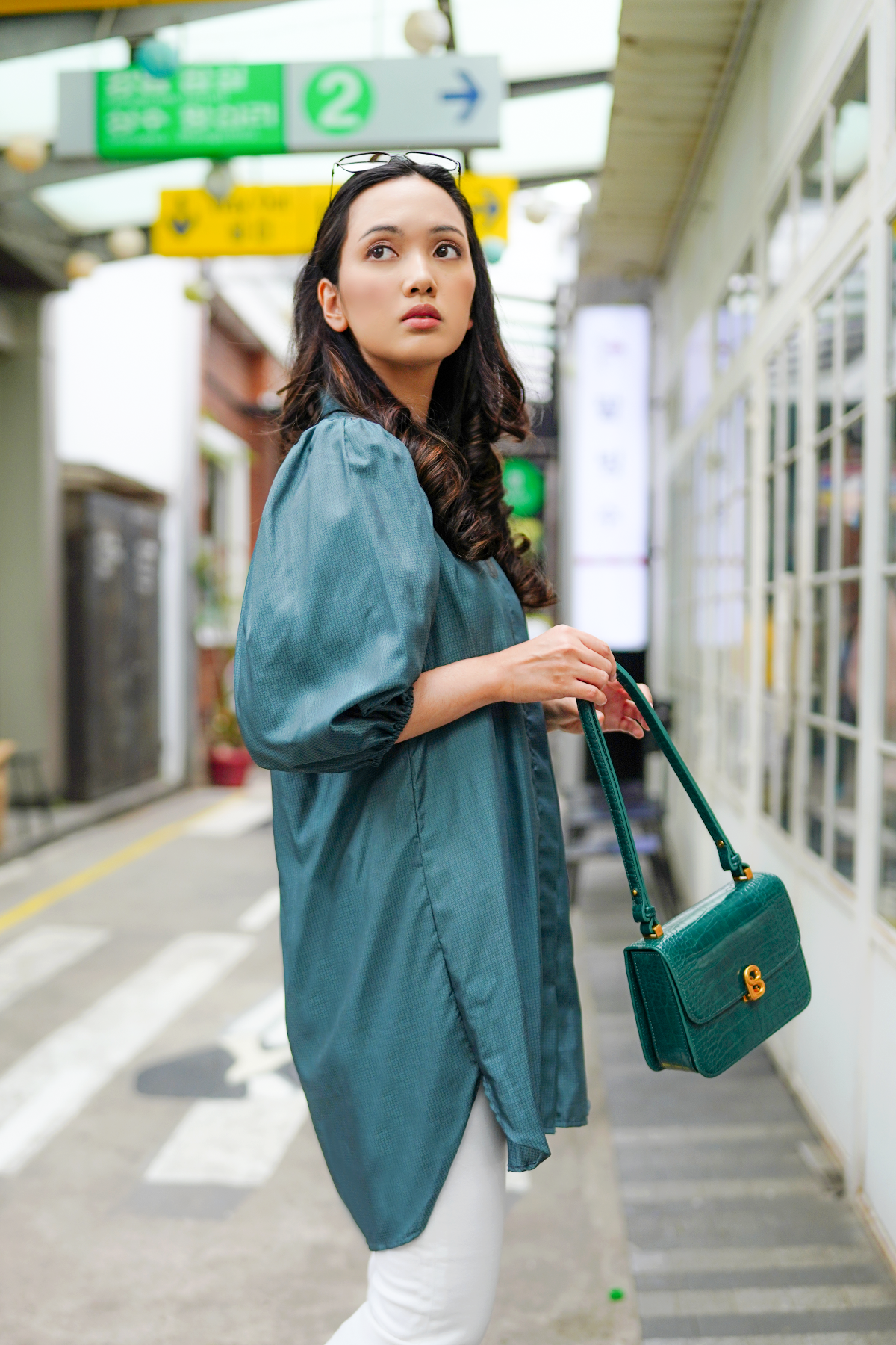 Teal Reya Shirt