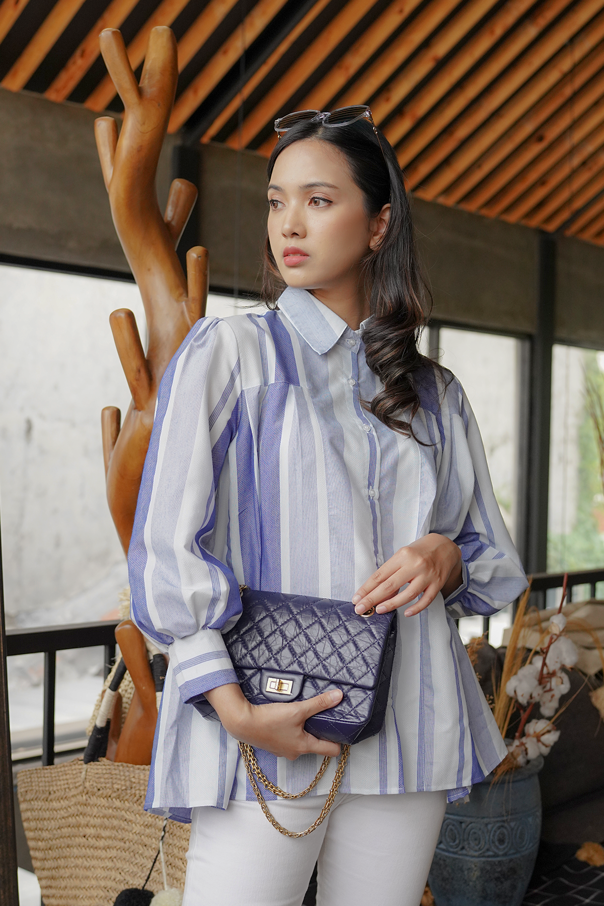 Quilt Blue Alva Shirt