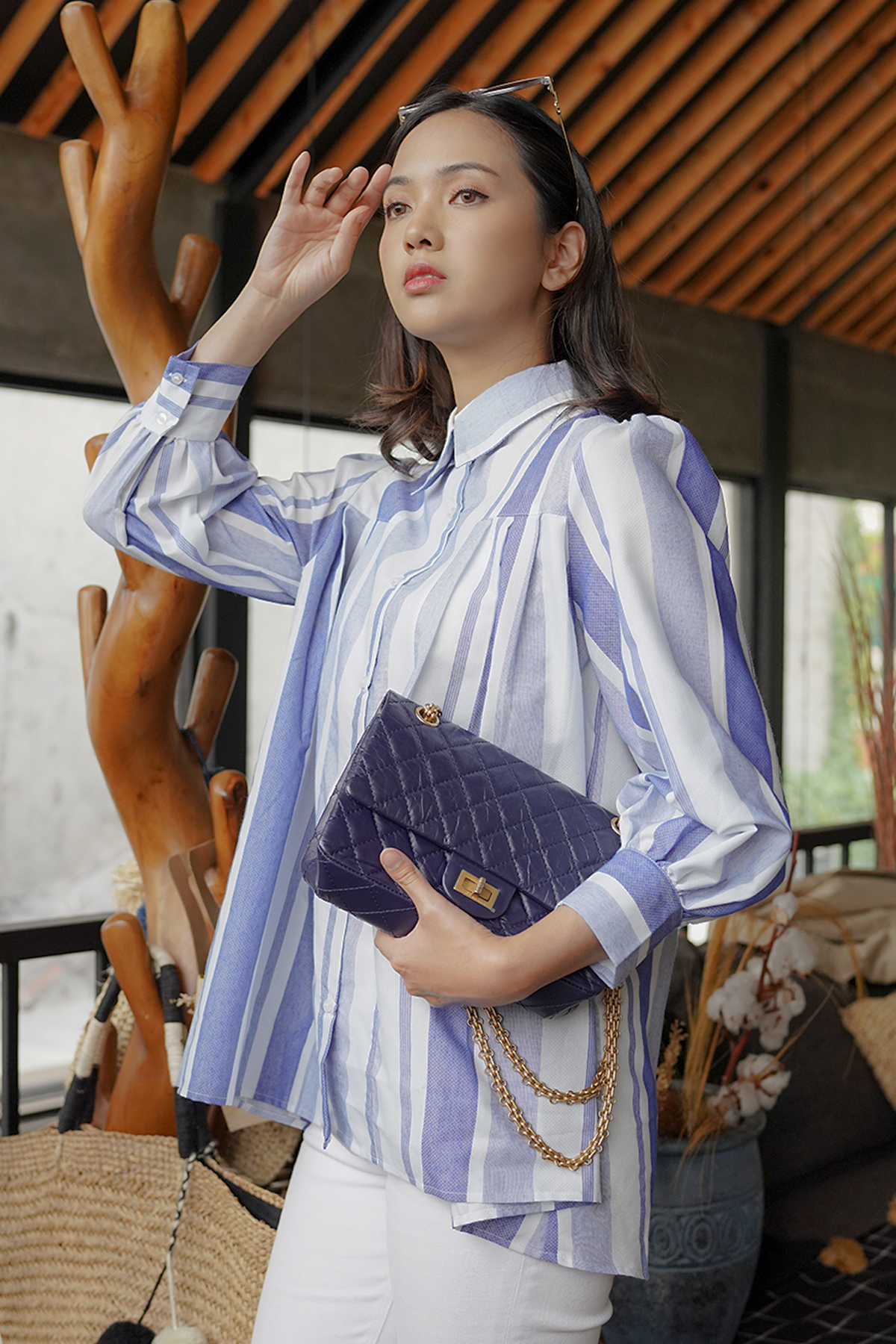 Quilt Blue Alva Shirt