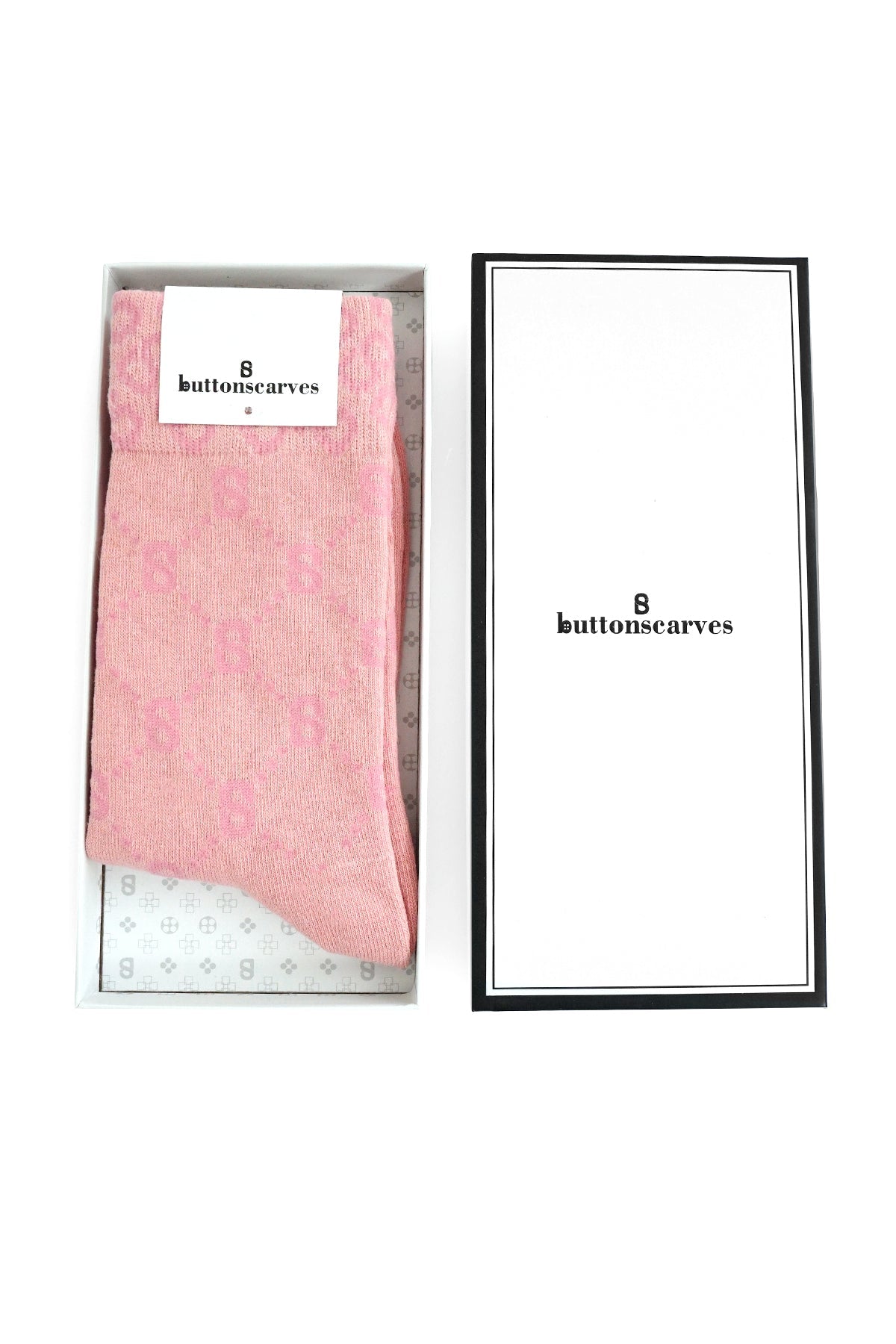 Monogram Socks Pink