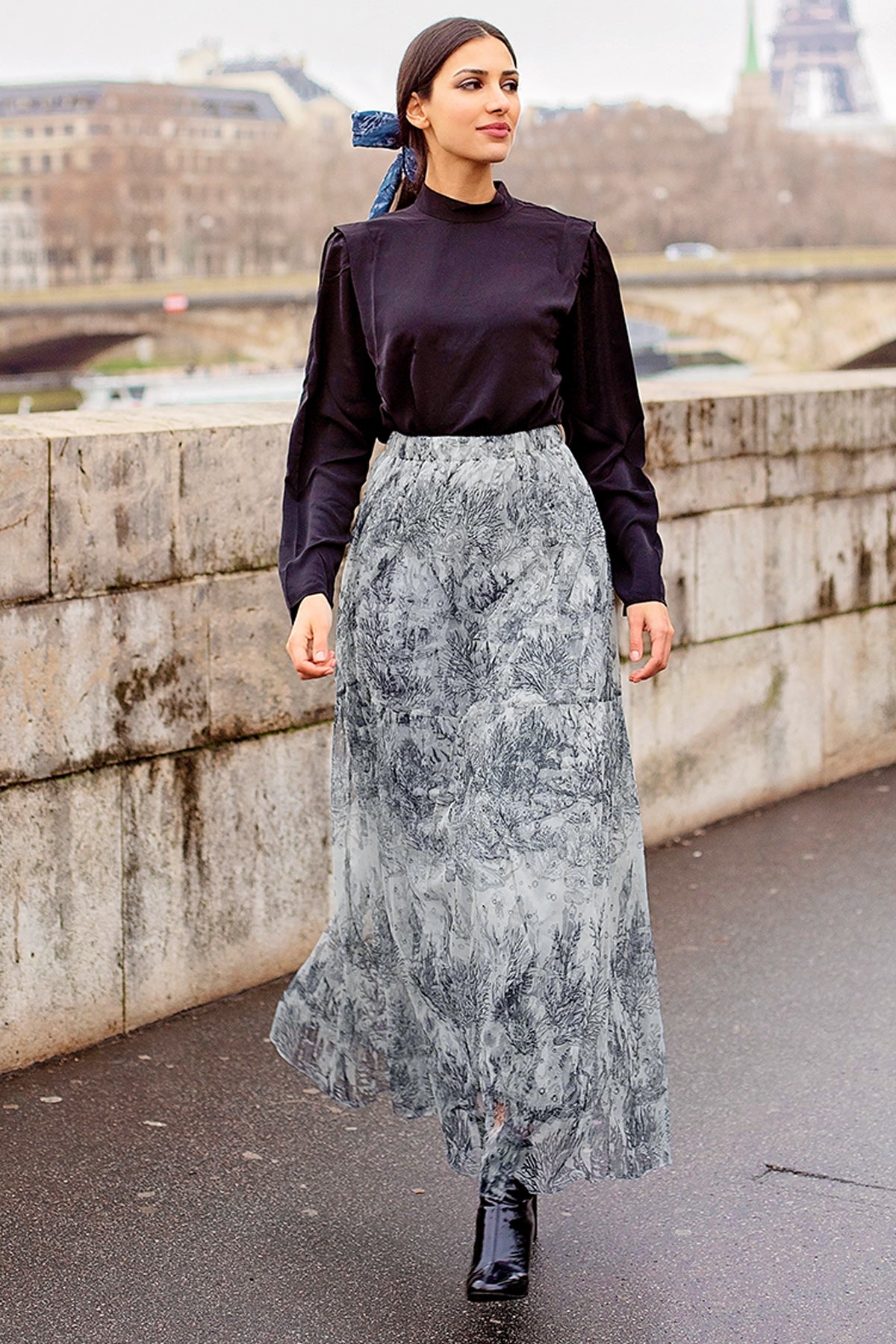 El Mar Minorca Flowy Skirt - Grey
