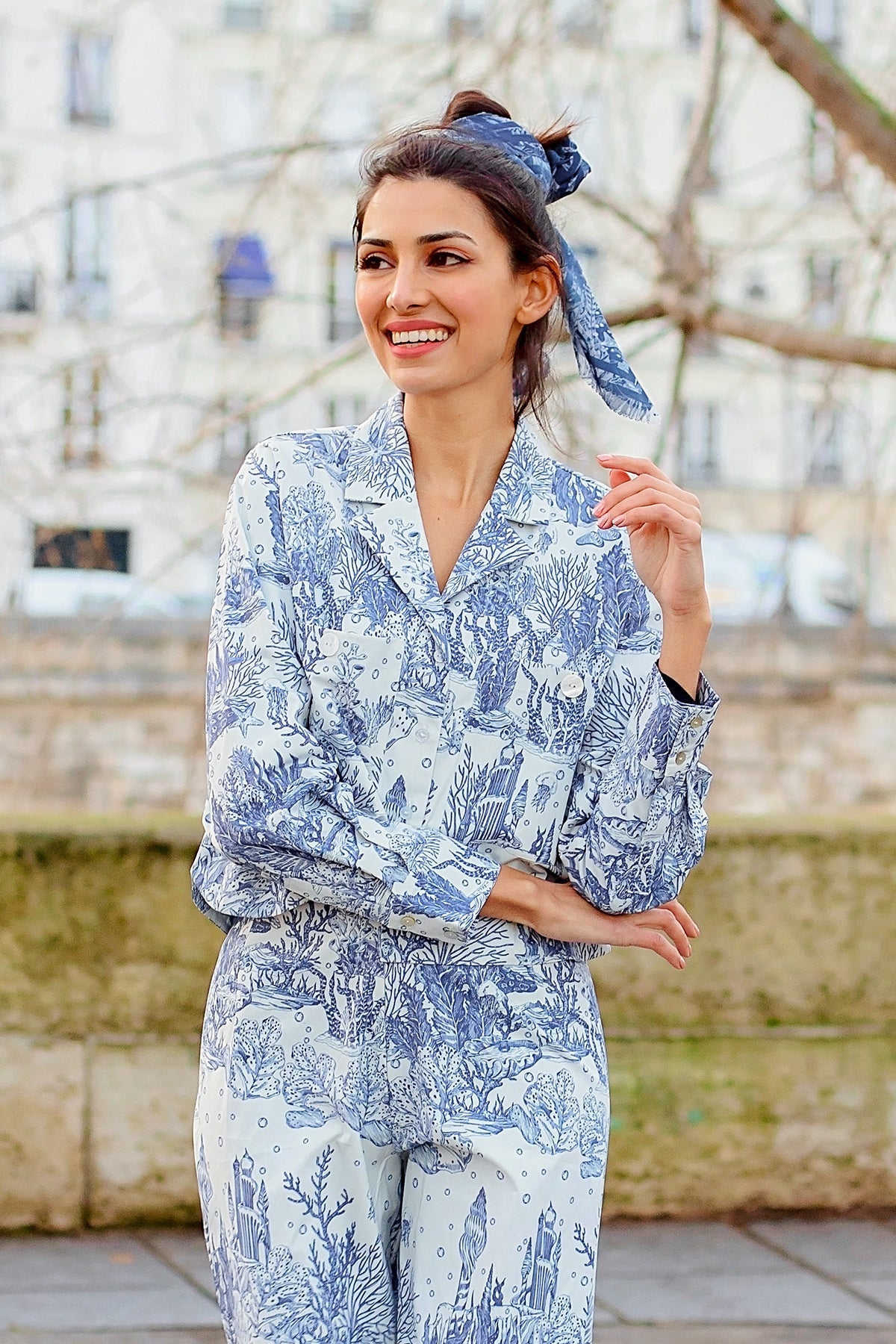 El Mar Minorca Crop Jacket - Blue