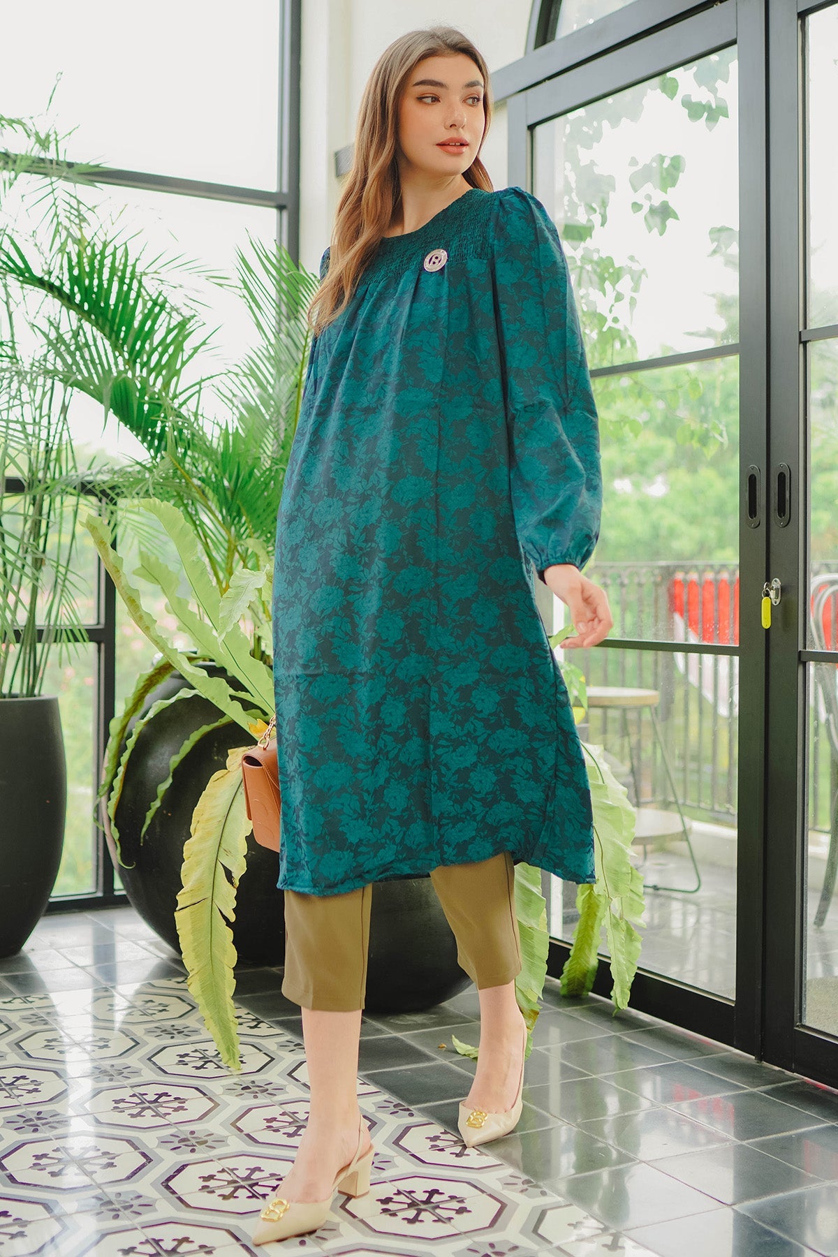 Senny Midi Dress - Green