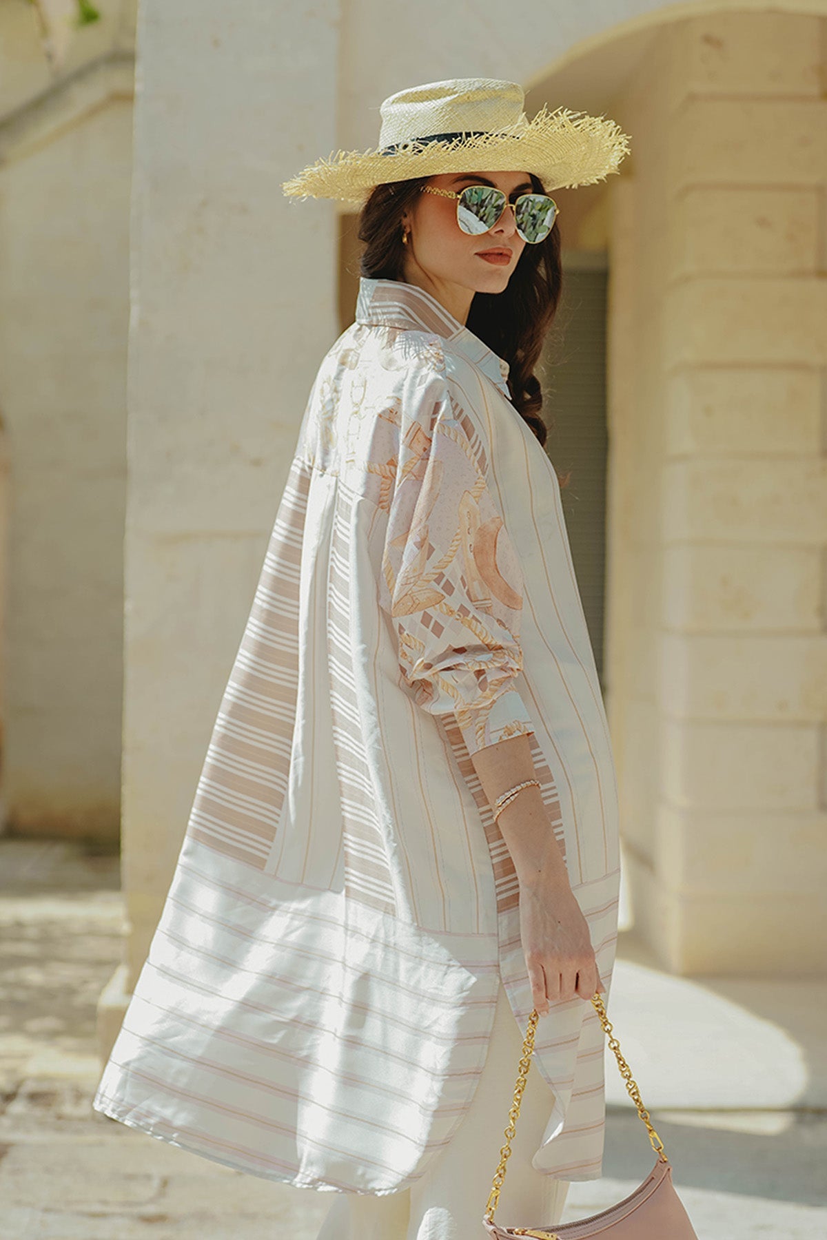 The Chain La Bella Shirt with Pocket - Soft Pink