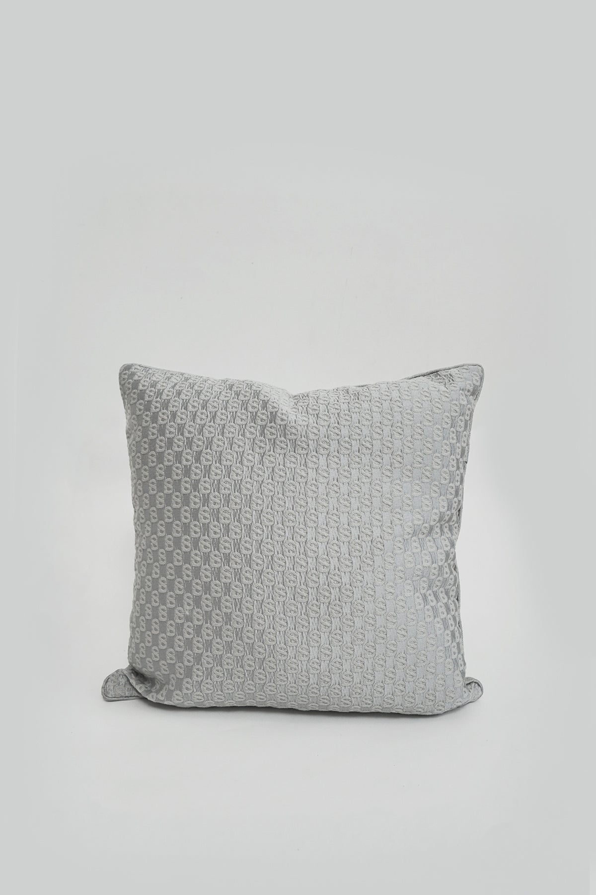 Signature Jacquard Cushion Cover 40cm - Silver