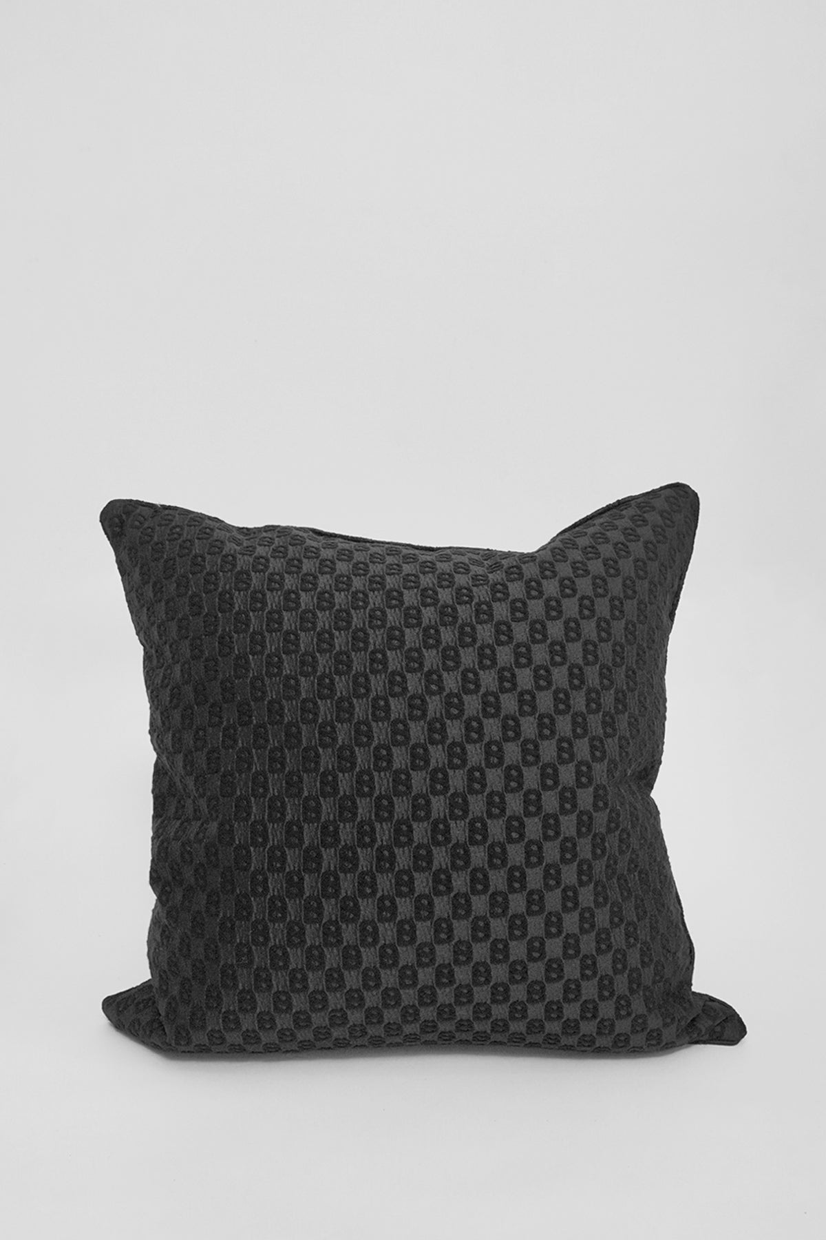 Signature Jacquard Cushion Cover 50cm - Black