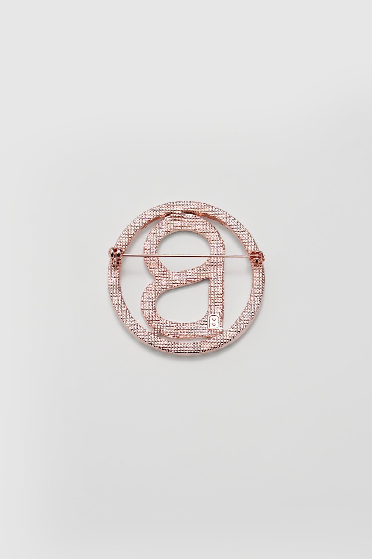 Signature Round Brooch - Rose Iridescent