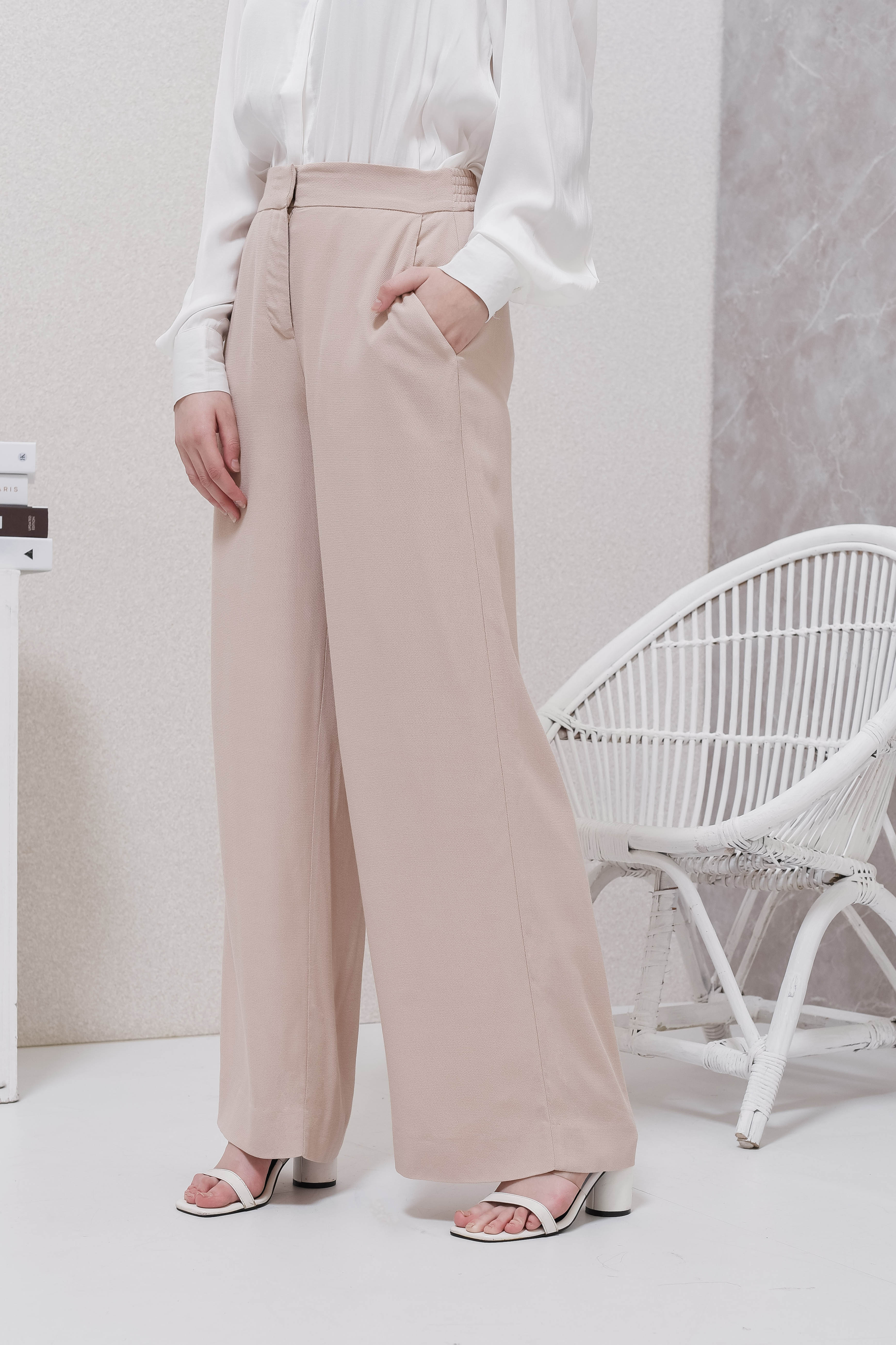 Beige Back to Work Pants