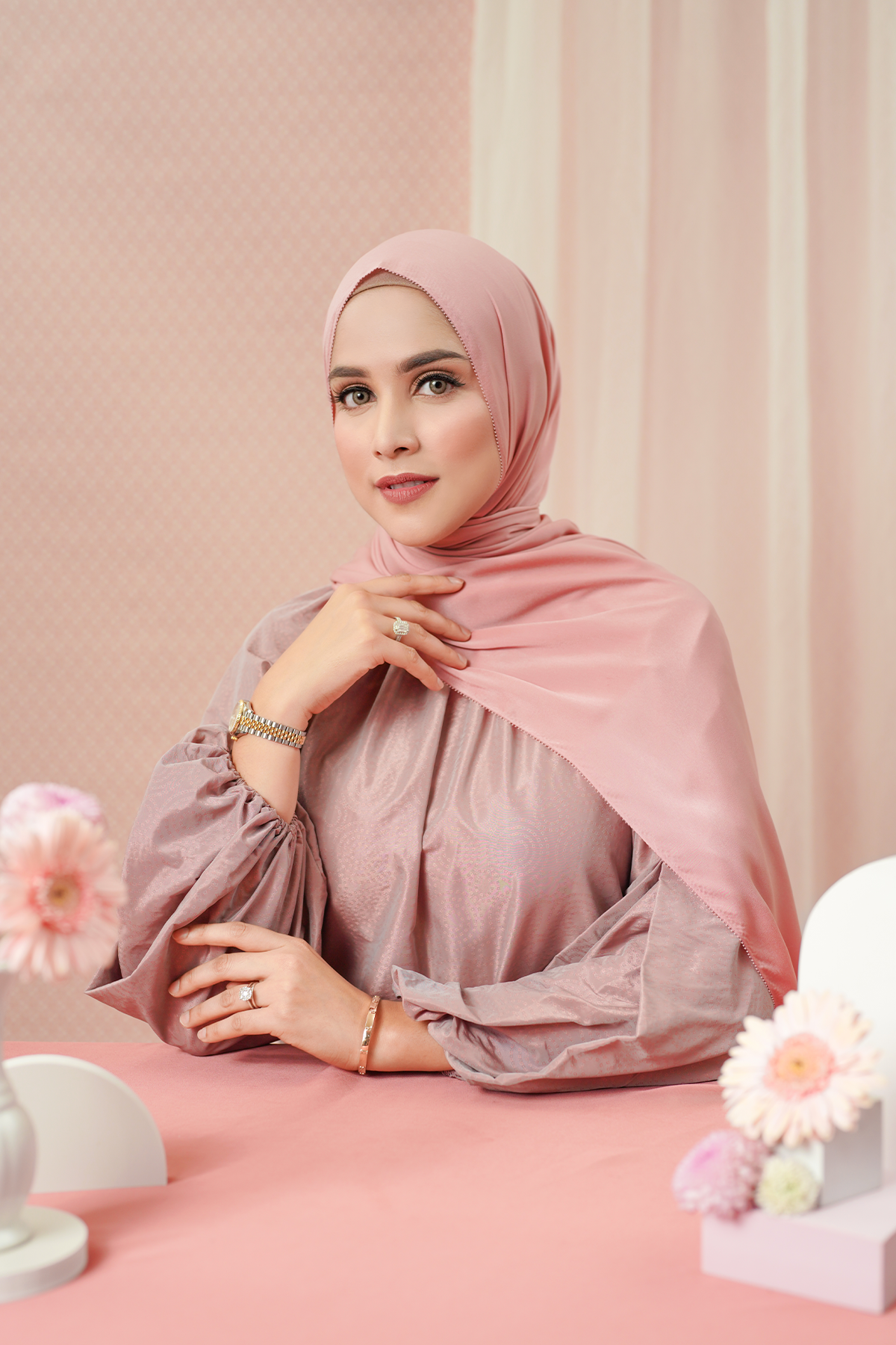 Zara Shawl - Blush
