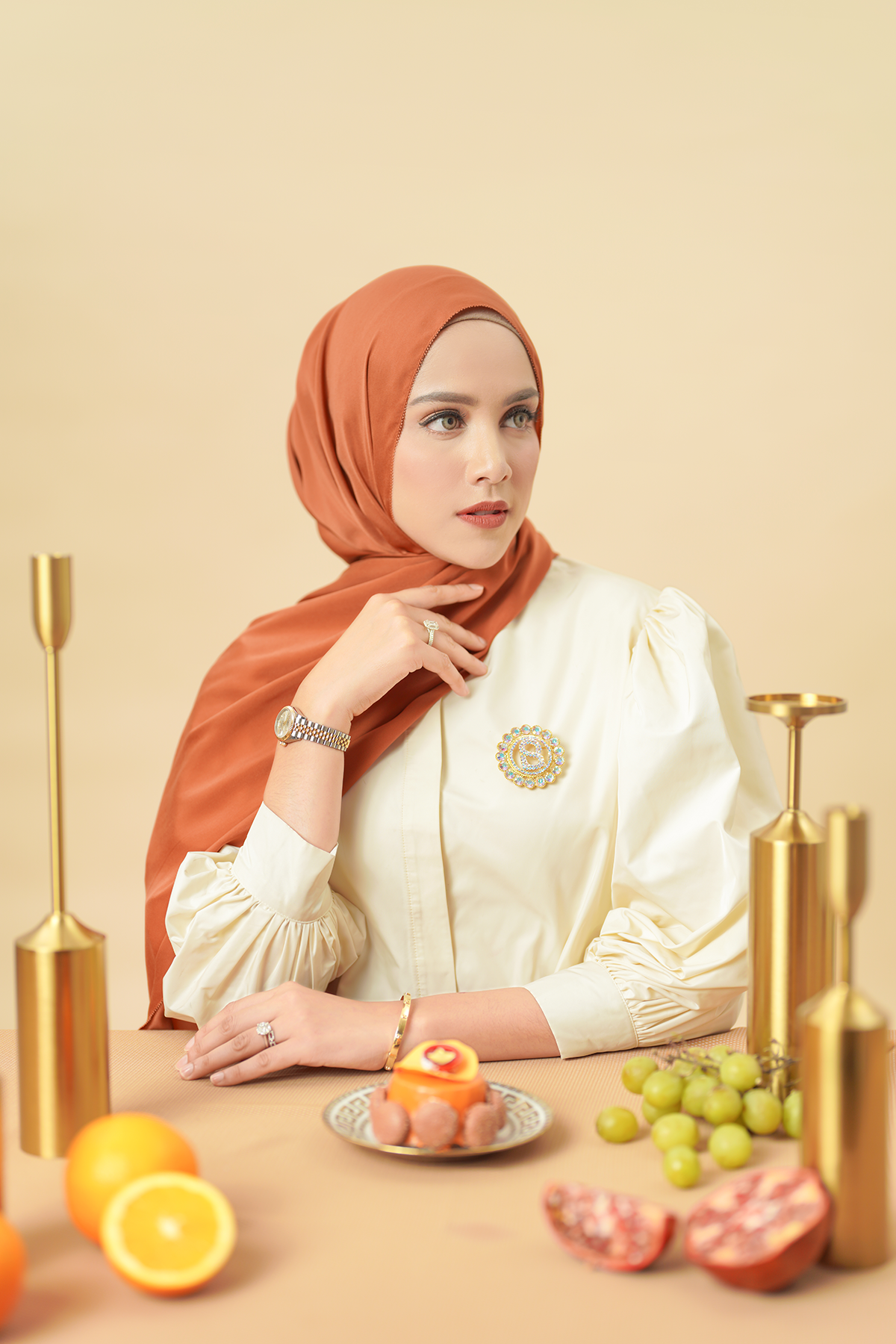 Zara Shawl - Maple