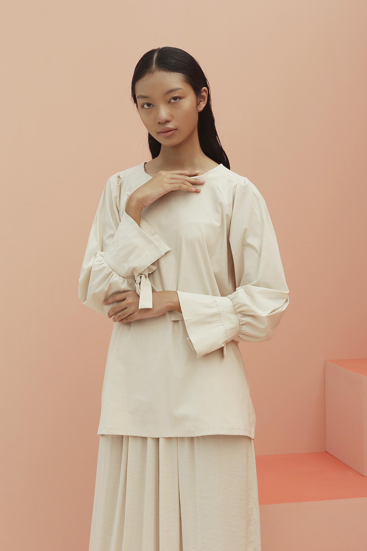 Beige Lala Blouse