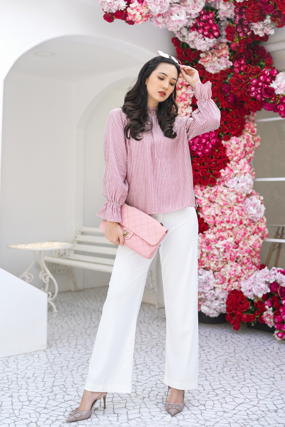 Red Marsha Blouse