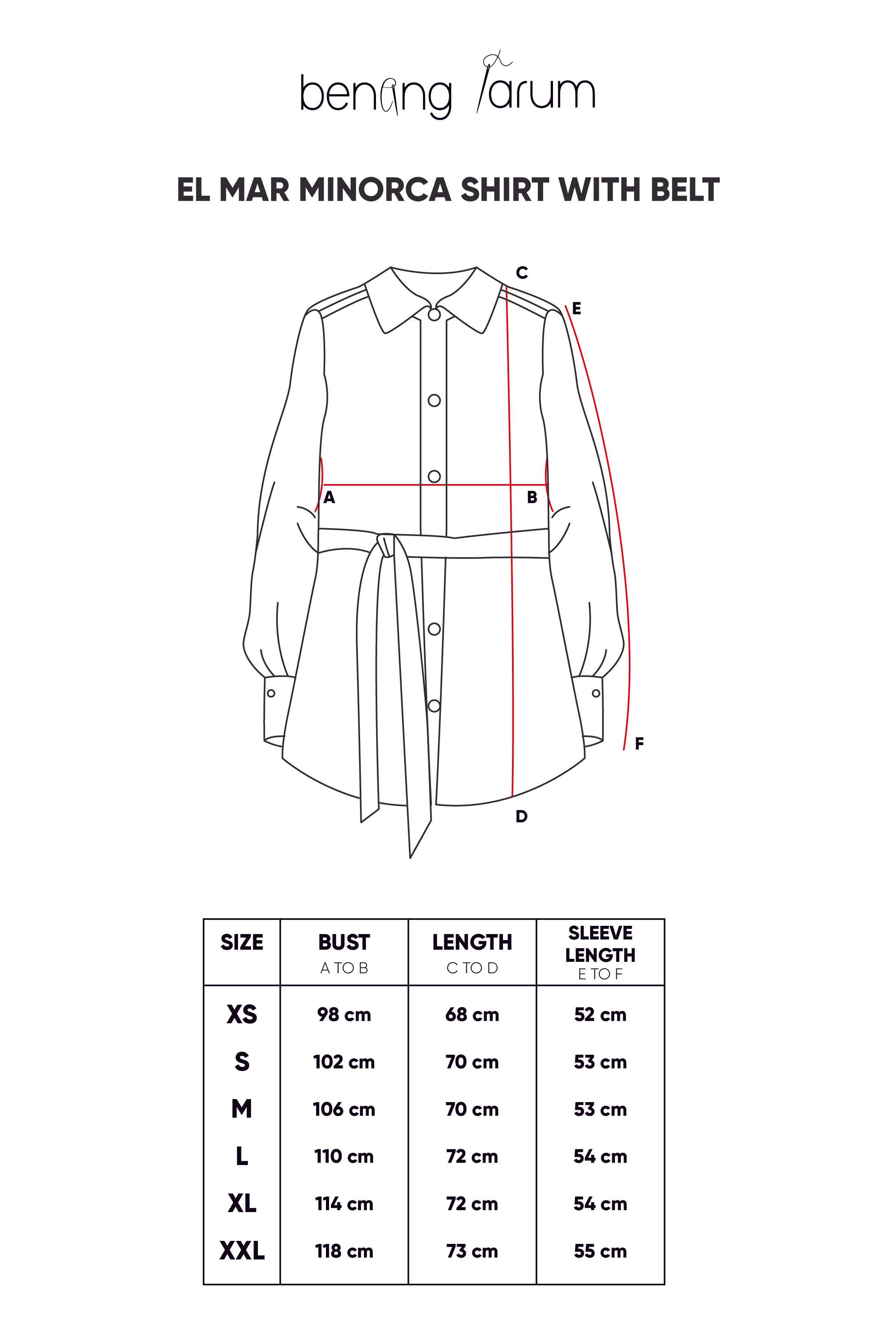 El Mar Minorca Shirt with Belt - Dark Green