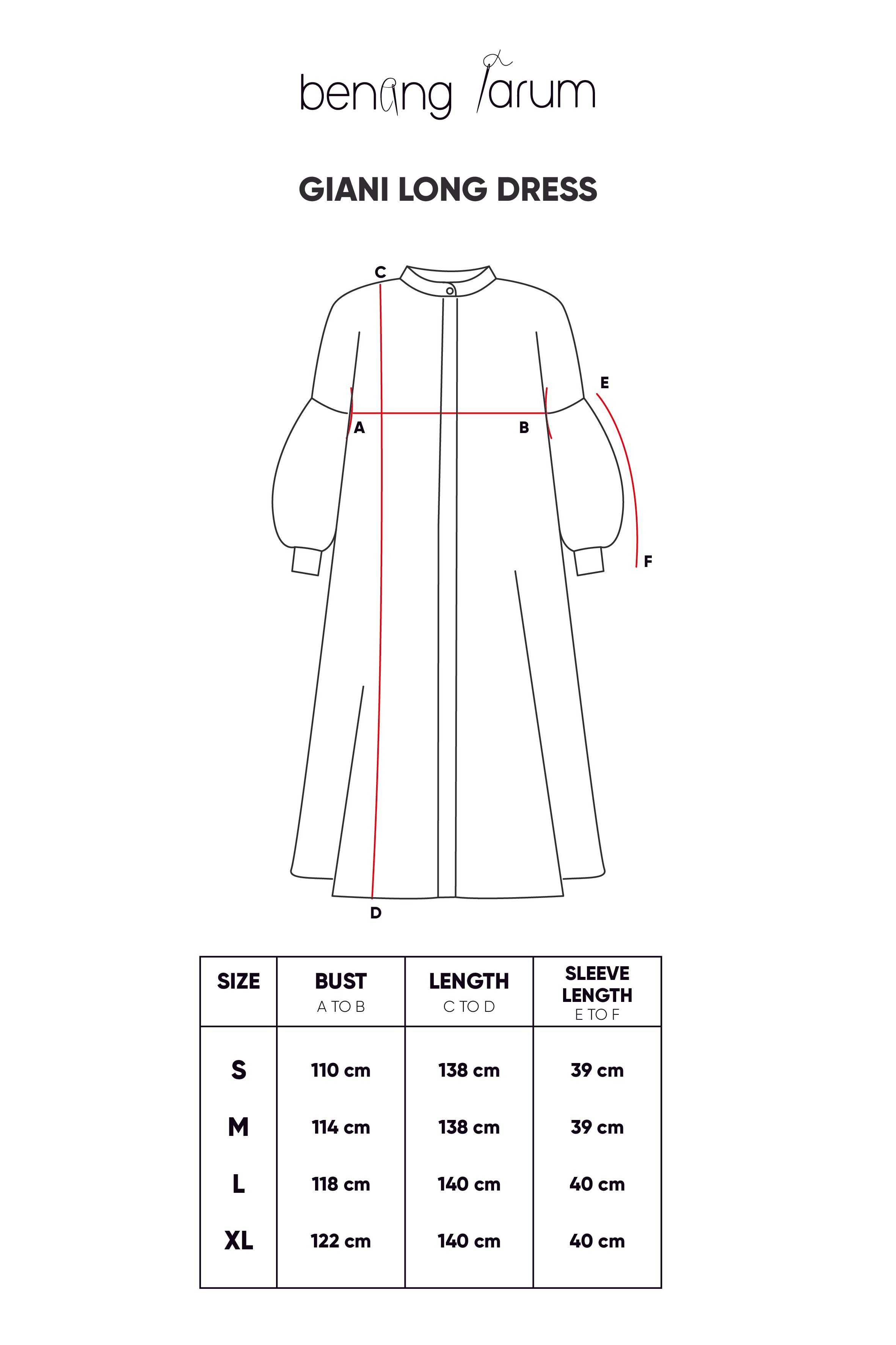 Giani Long Dress - Blue