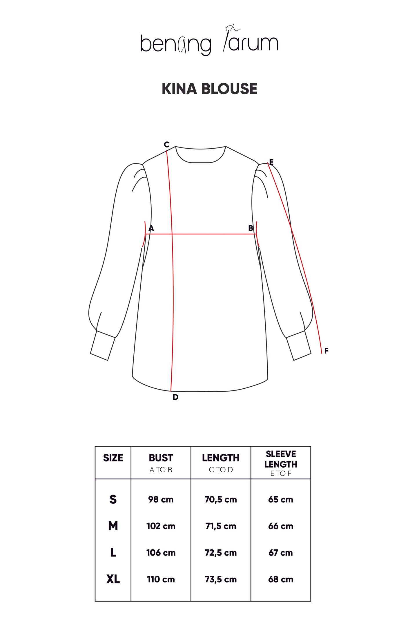 Kina Blouse - Burgundy