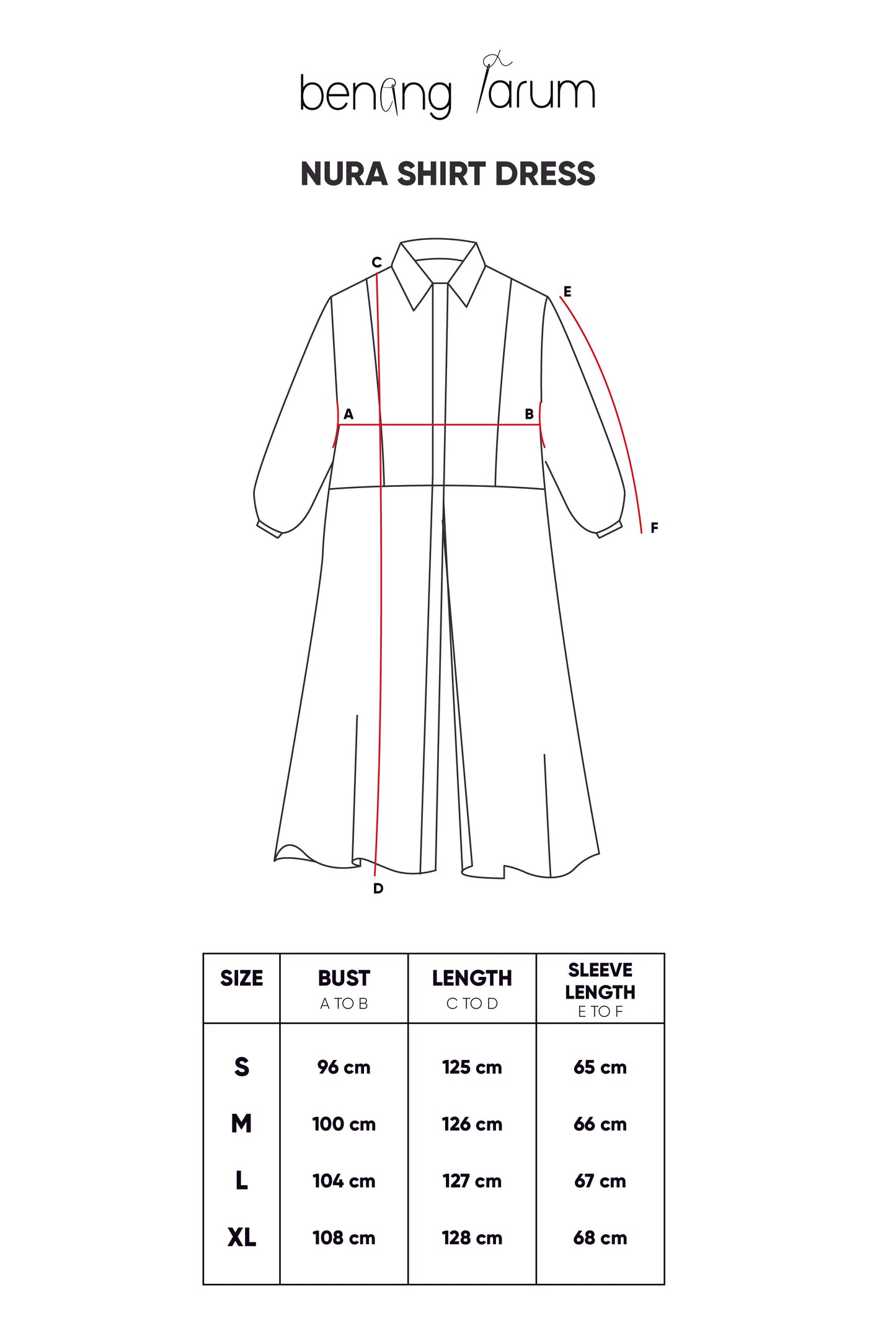 Nura Shirt Dress - Blue