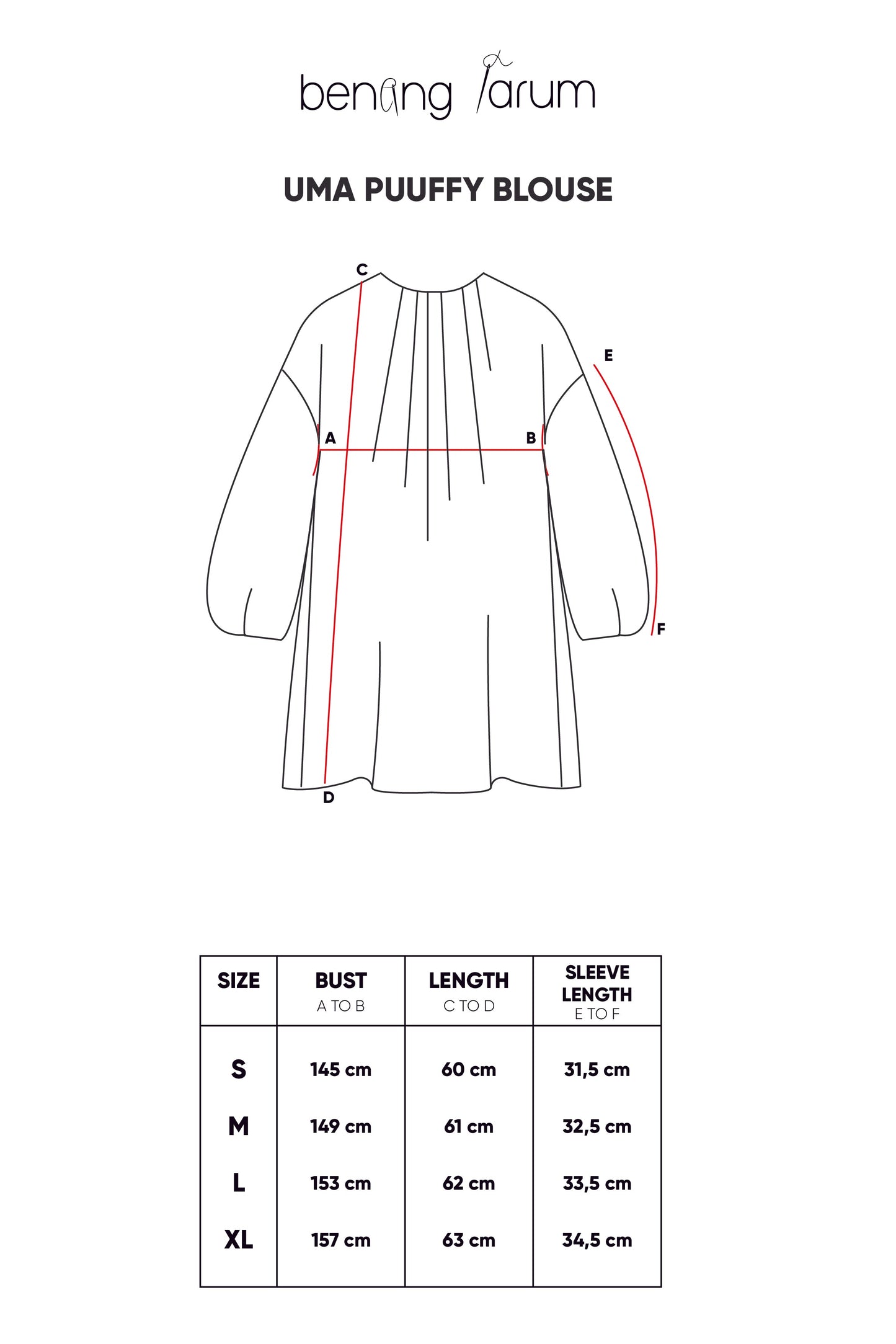 Uma Puffy Blouse - Peach