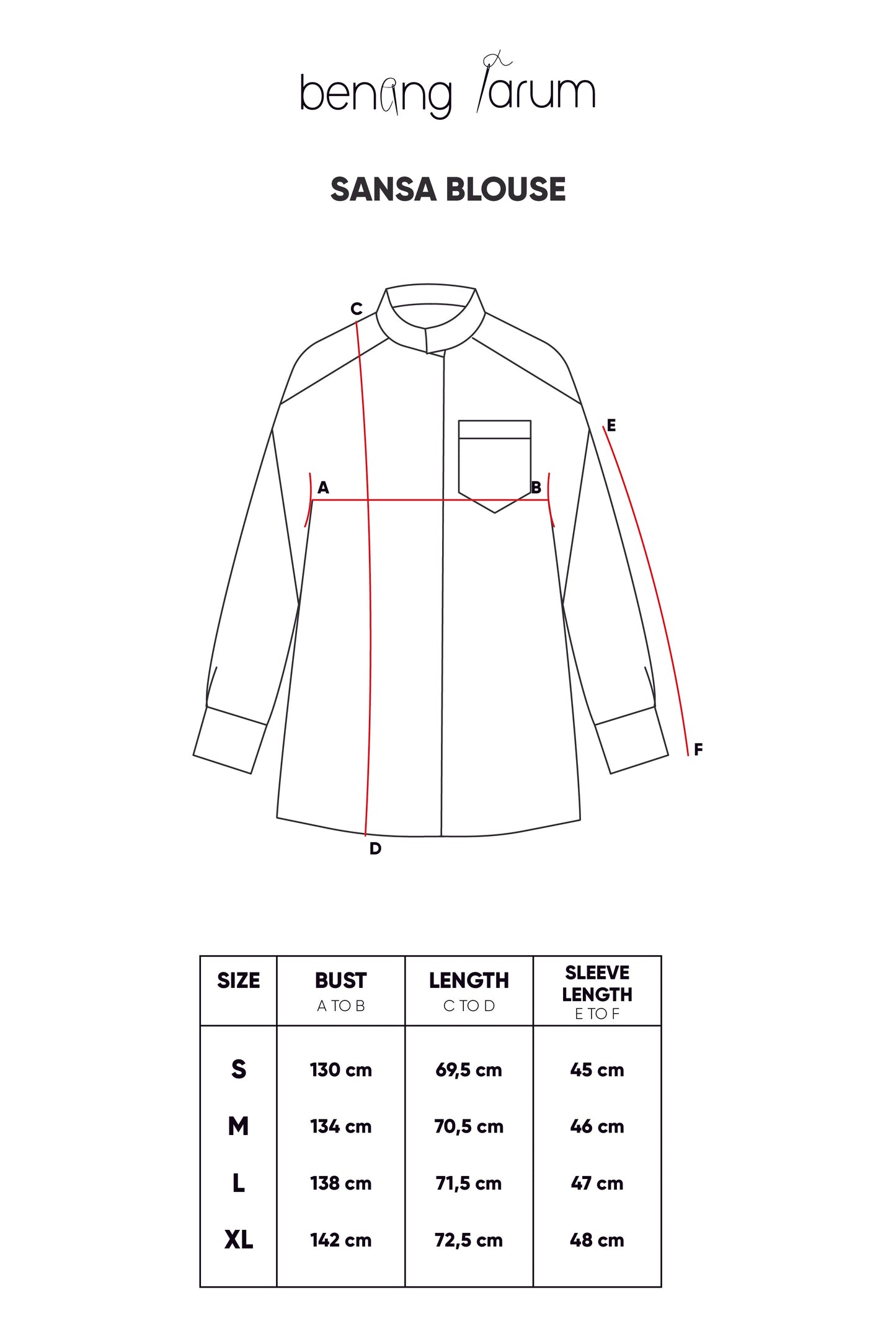 Sansa Blouse - Blue Stripes