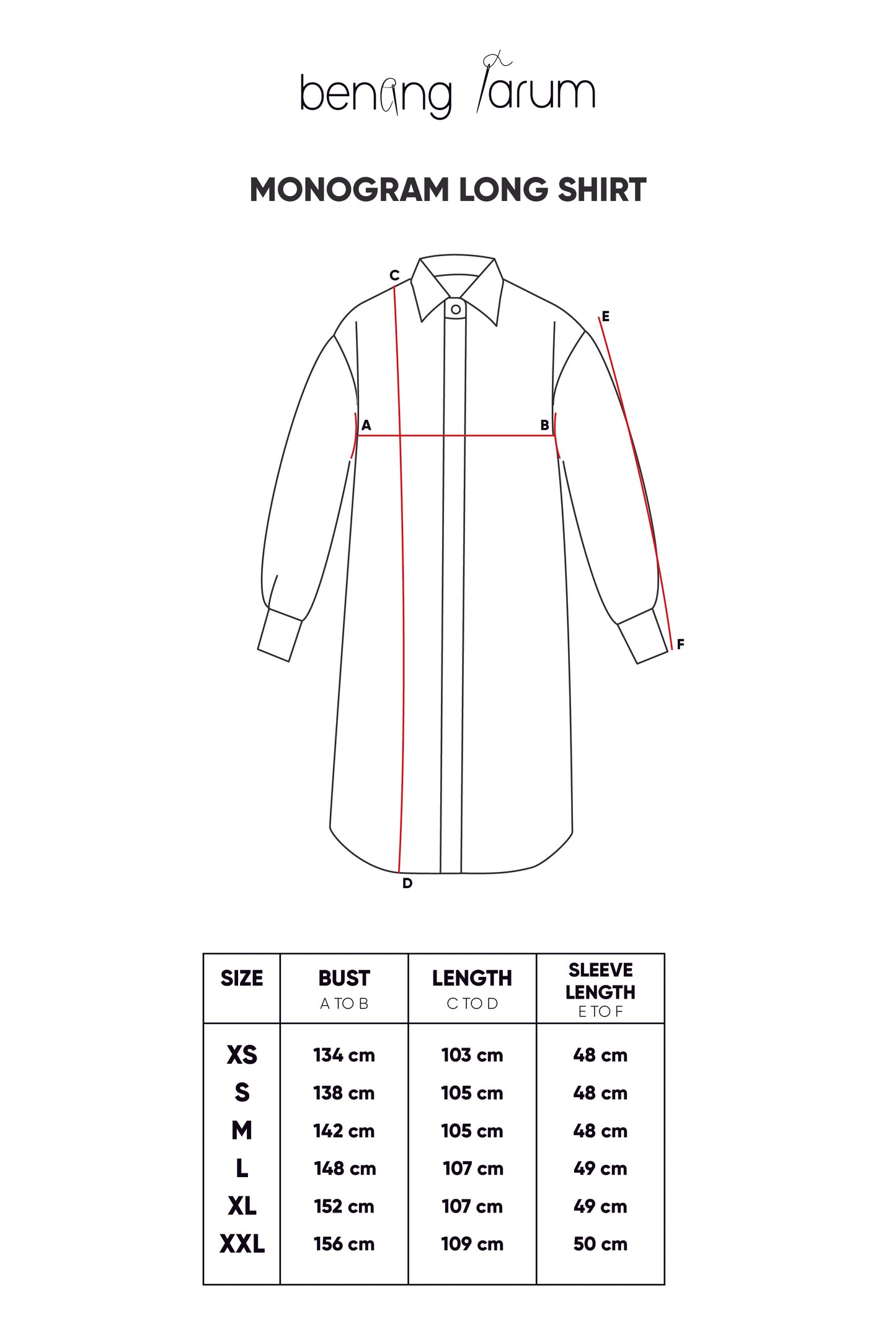 Monogram Long Shirt - Blue