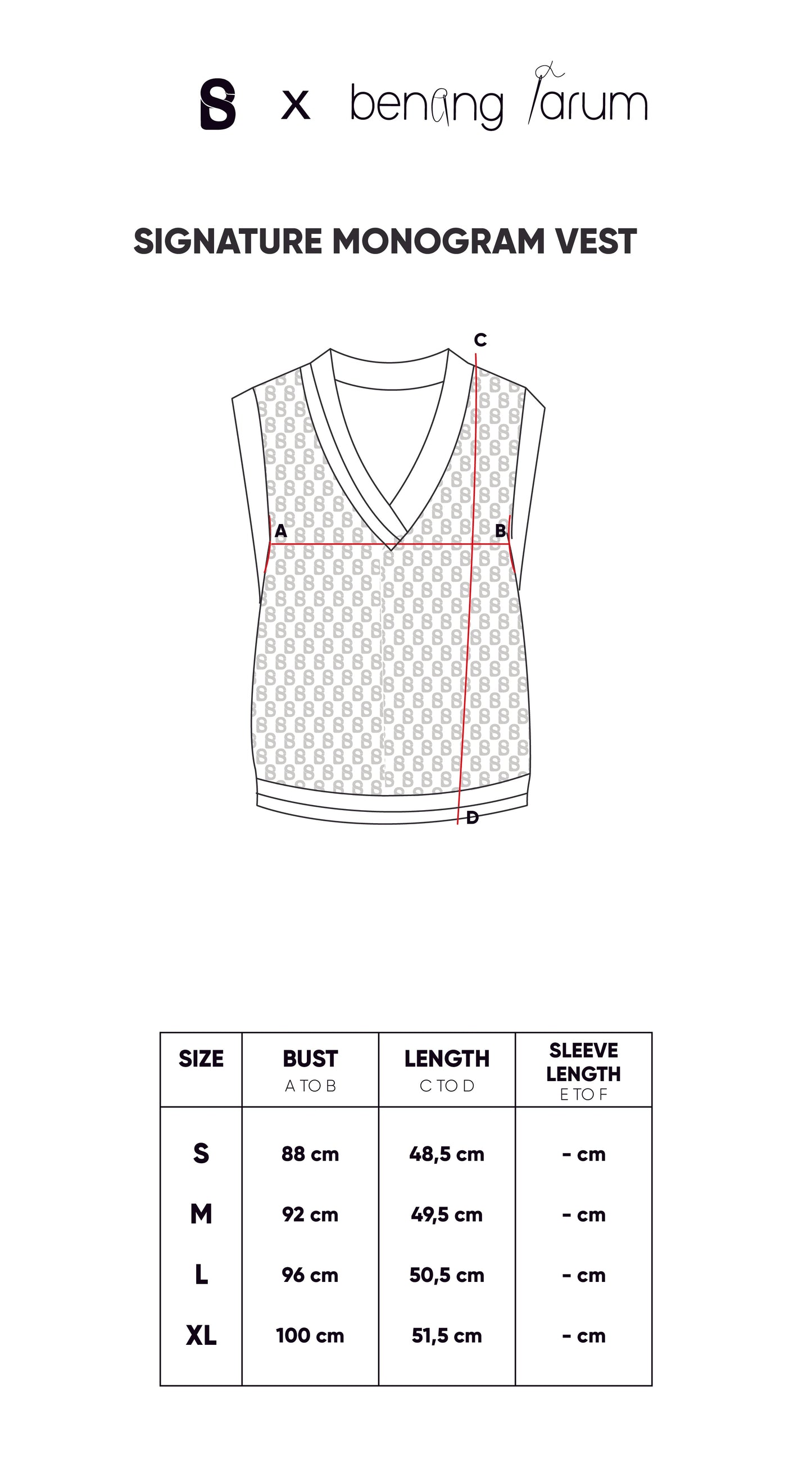 Signature Monogram Vest - Strawberry Stripe