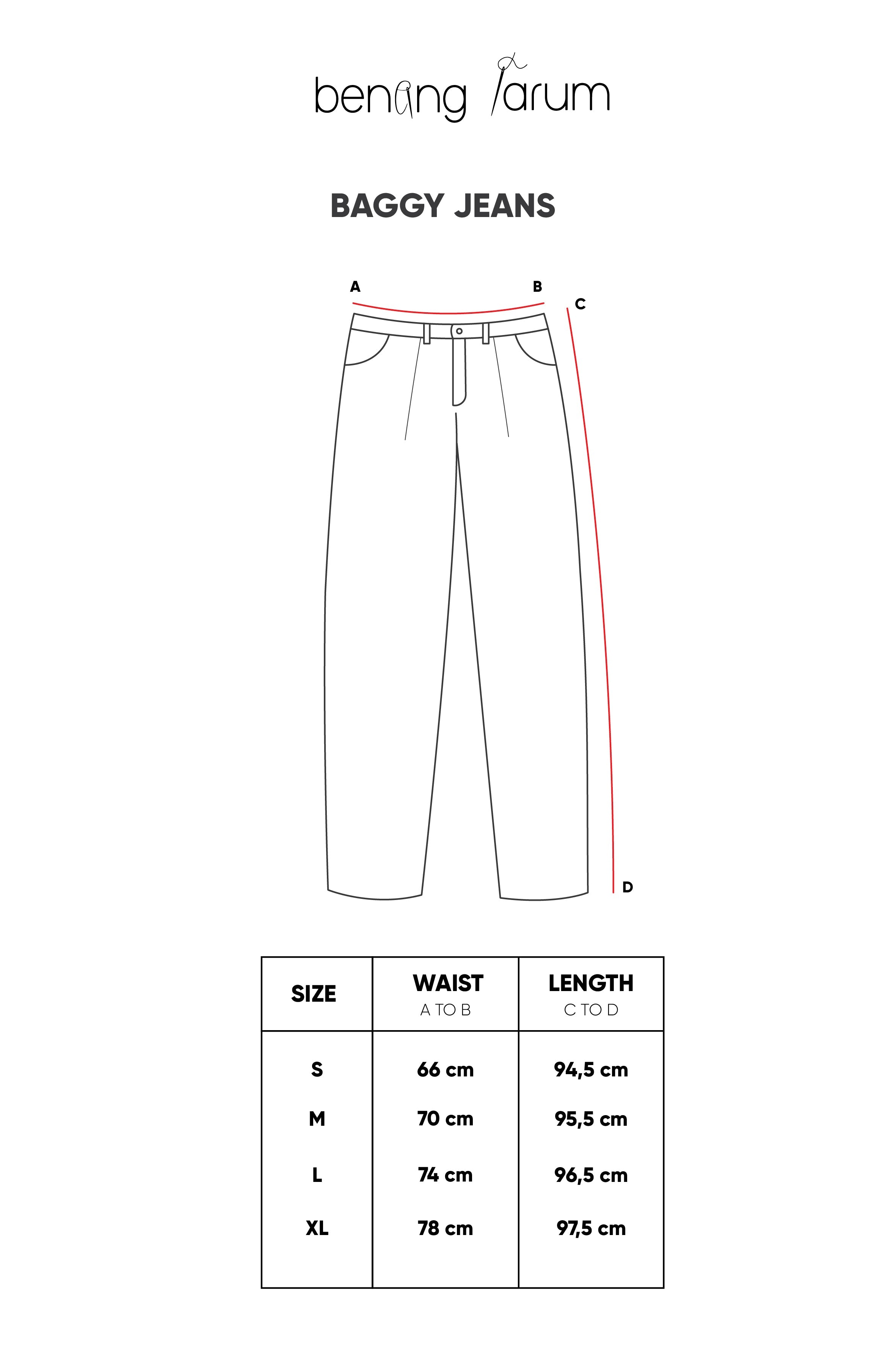 Peach Baggy Jeans