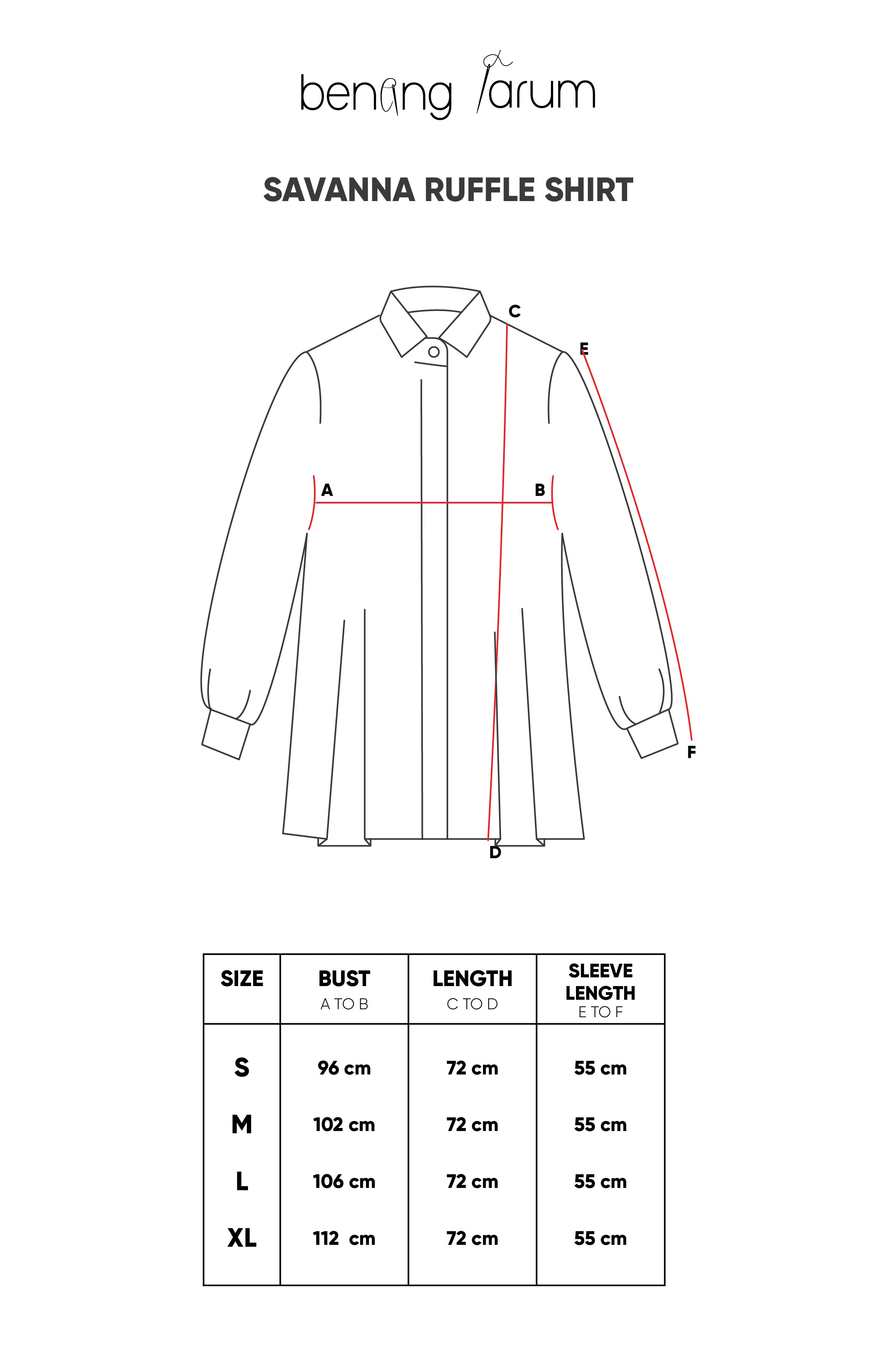 Savanna Ruffle Shirt - Blue Polka