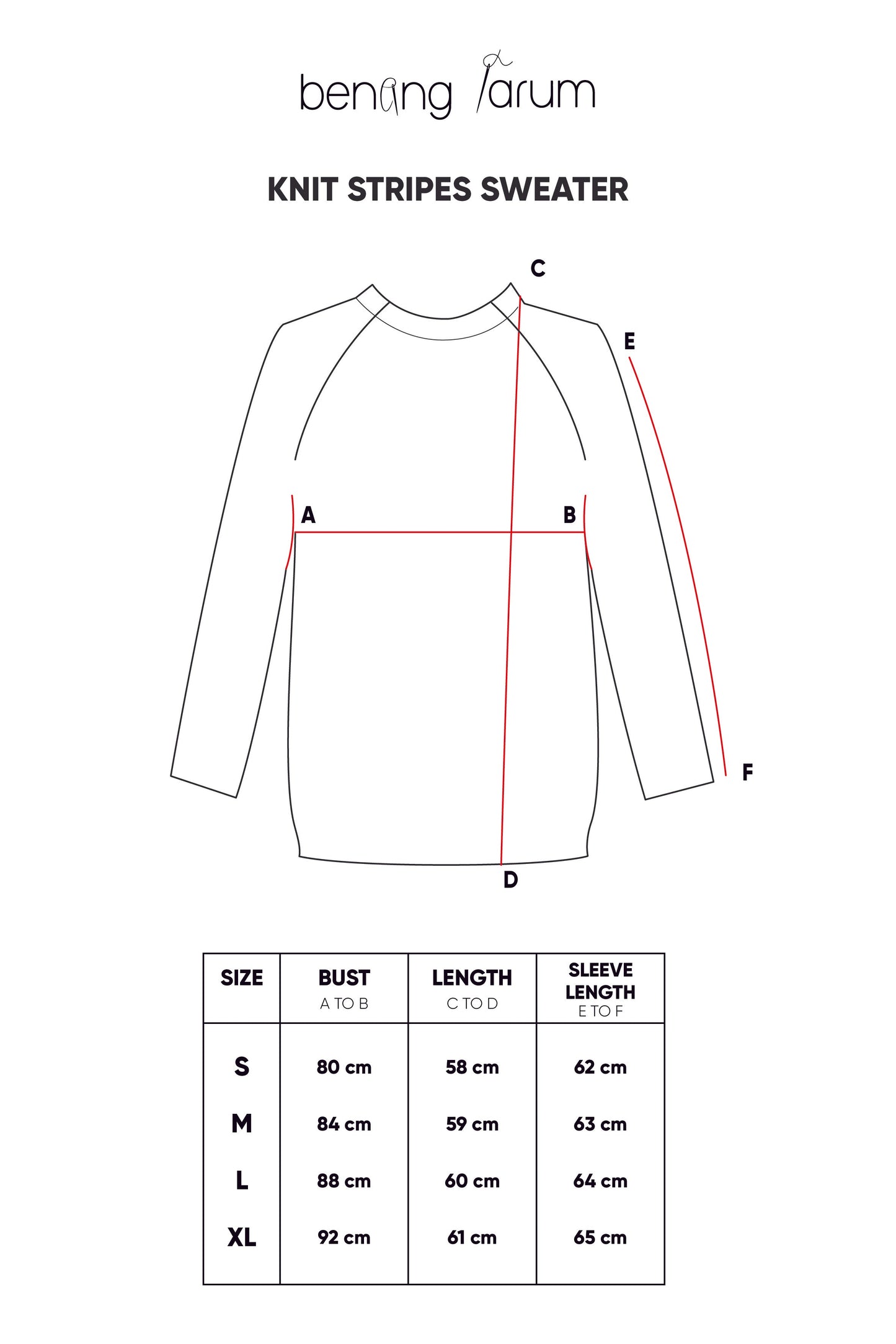 Knit Stripes Sweater - White