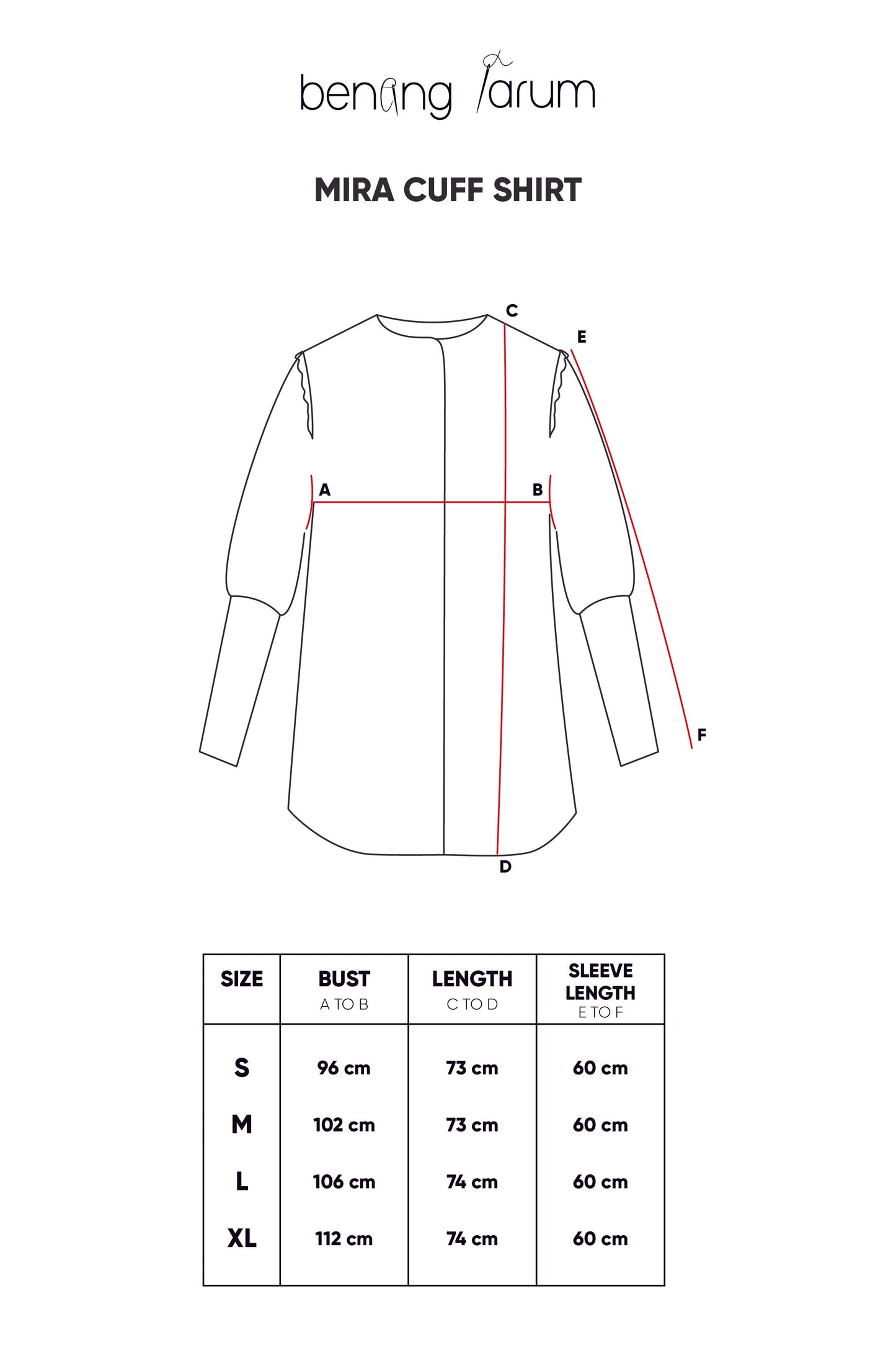 Mira Cuff Shirt - Stripes