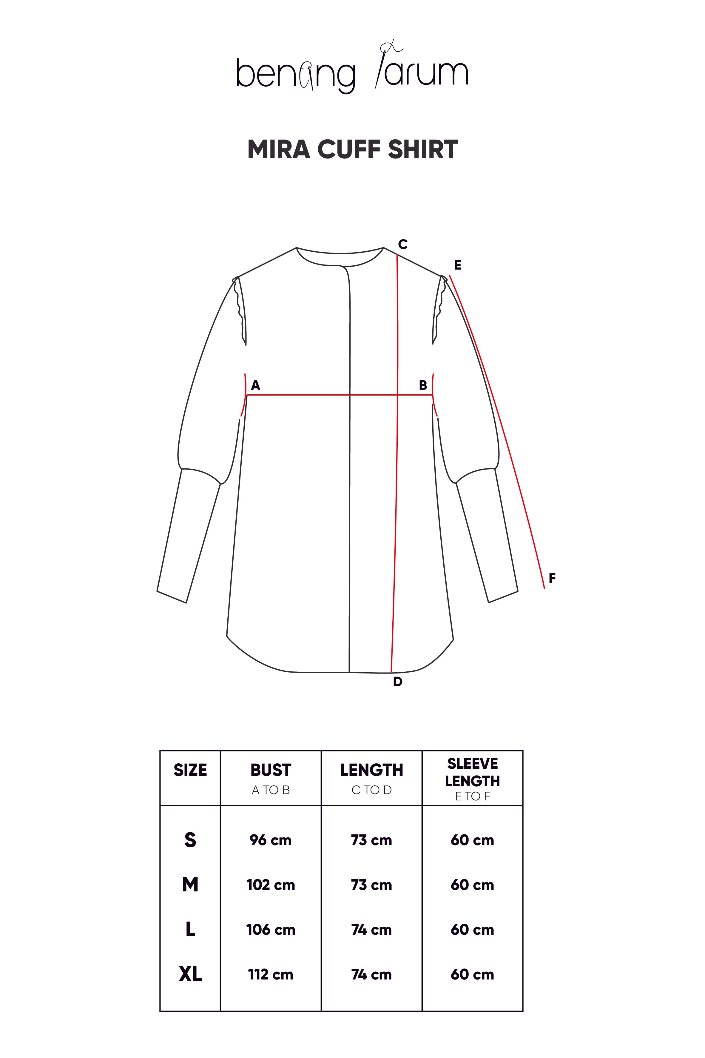 Mira Cuff Shirt - Stripes