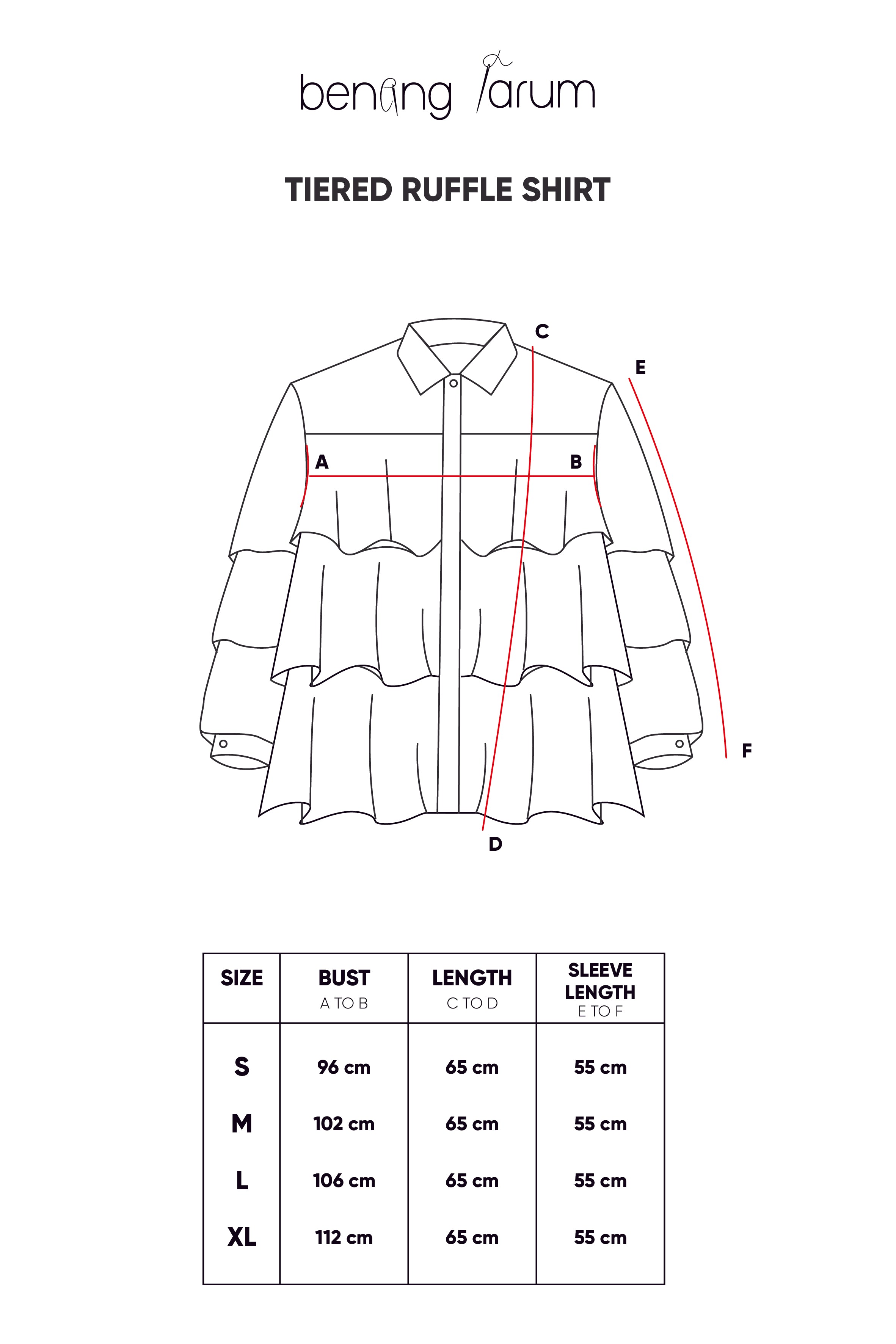 Tiered Ruffle Shirt - Grey