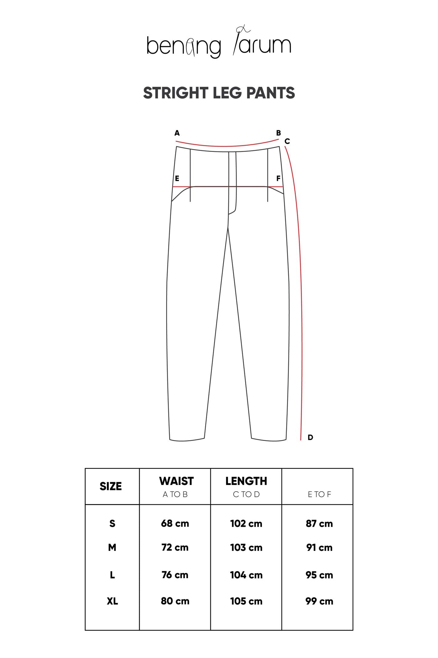 Straight Leg Pants - Cream