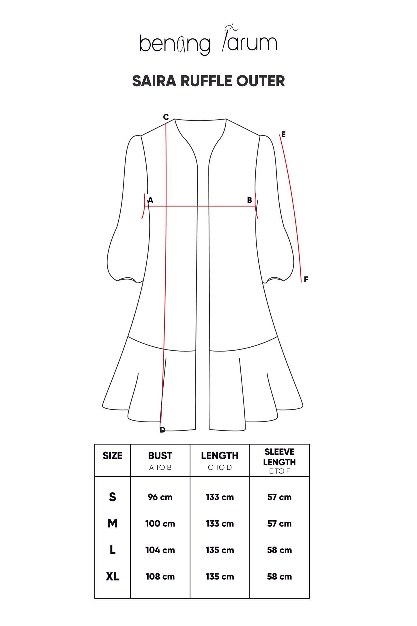 Saira Ruffle Outer - Pink