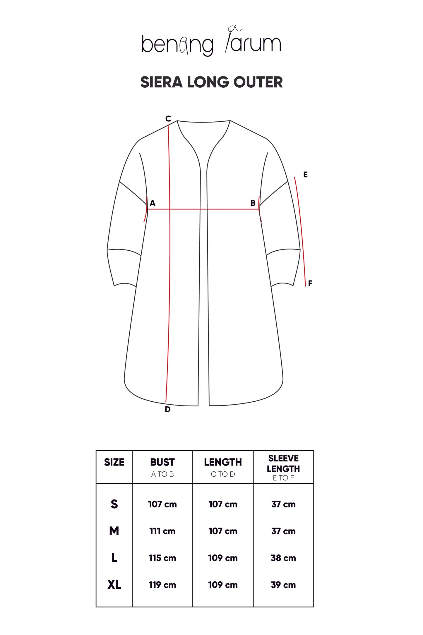 Siera Long Outer - Pink