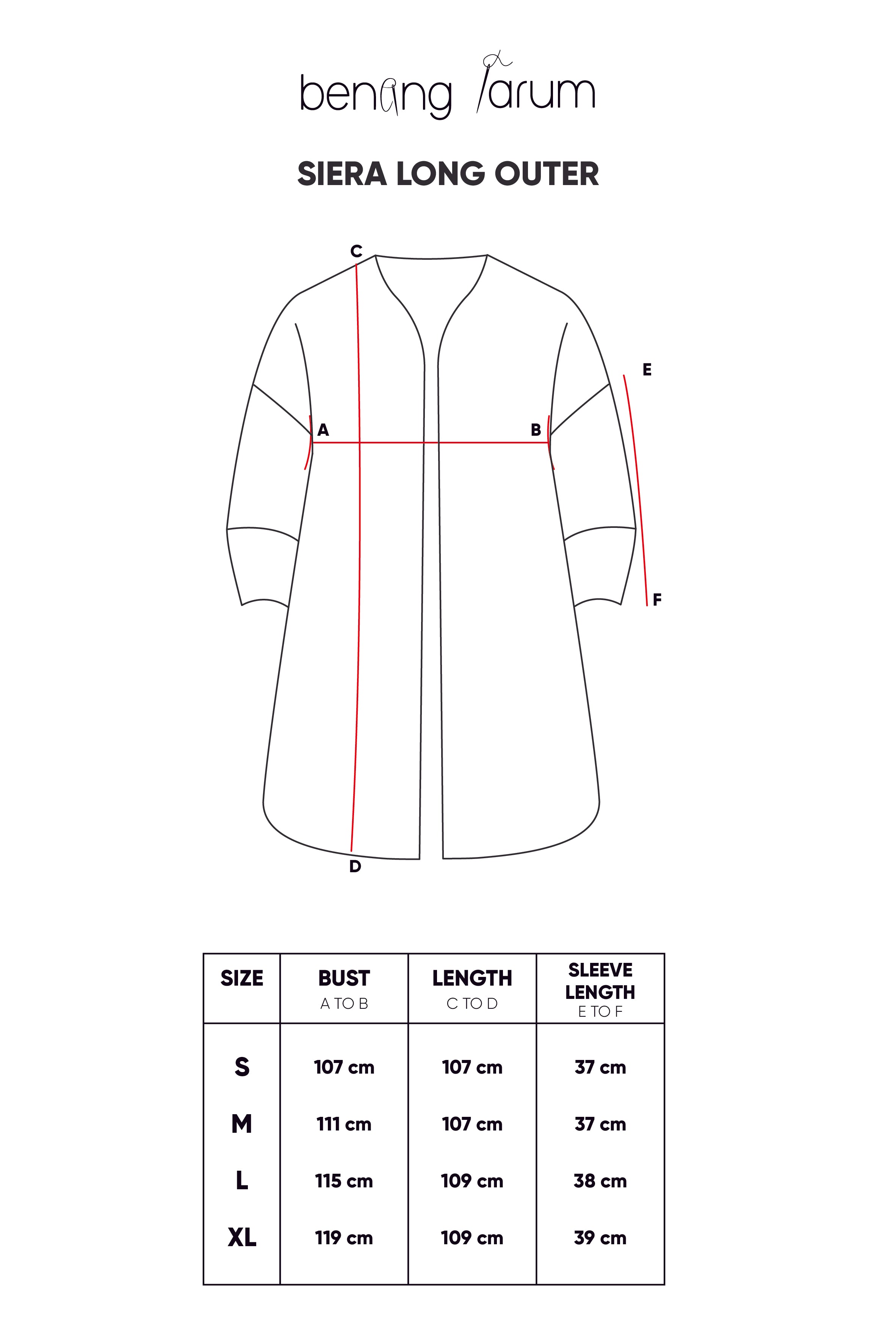 Siera Long Outer - Yellow