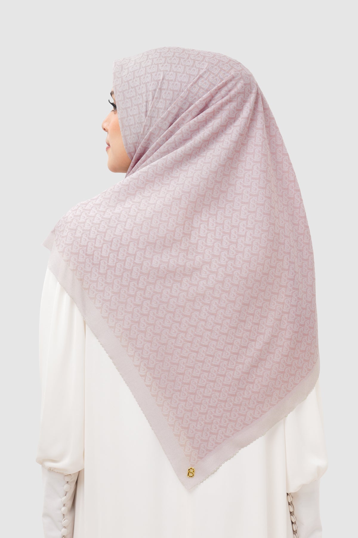 Bimu Twill Square - Pinkish Petals