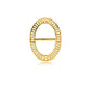 Lavish Oval Ring Brooch - Gold