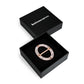 Lavish Oval Ring Brooch - Rose Gold