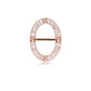 Lavish Oval Ring Brooch - Rose Gold