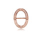 Lavish Oval Ring Brooch - Rose Gold