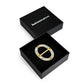 Lavish Oval Ring Brooch - Gold