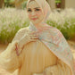 Al Qasr Satin Shawl - Amber