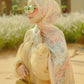 Al Qasr Satin Shawl - Amber