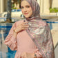 Al Qasr Satin Shawl - Coffee