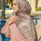 Al Qasr Satin Shawl - Coffee