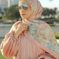 Al Qasr Satin Shawl - Clay