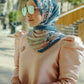 Al Qasr Satin Shawl - Oasis