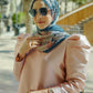 Al Qasr Satin Shawl - Oasis
