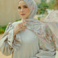 Al Qasr Satin Shawl - Pottery