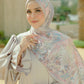 Al Qasr Satin Shawl - Pottery